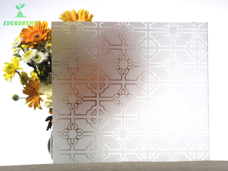 Figured Acid Etched Glass 