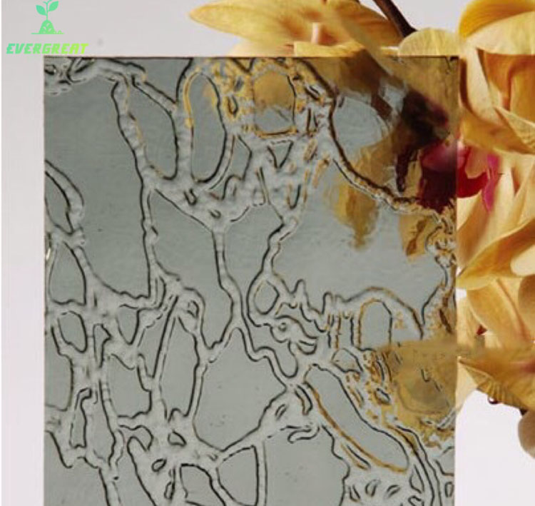 Grey Map Figured Glass