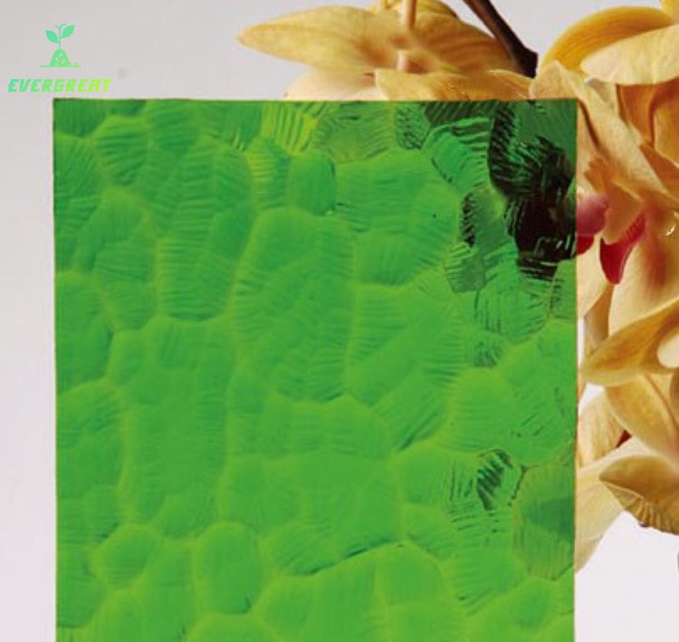 Green Oceanic Patterned Glass
