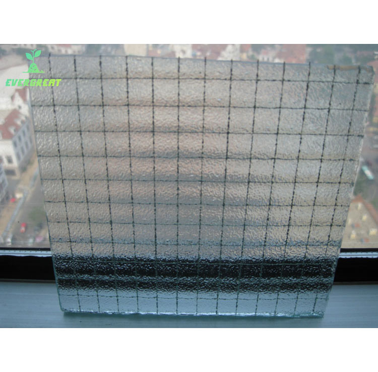 Clear Nashiji Wired Glass